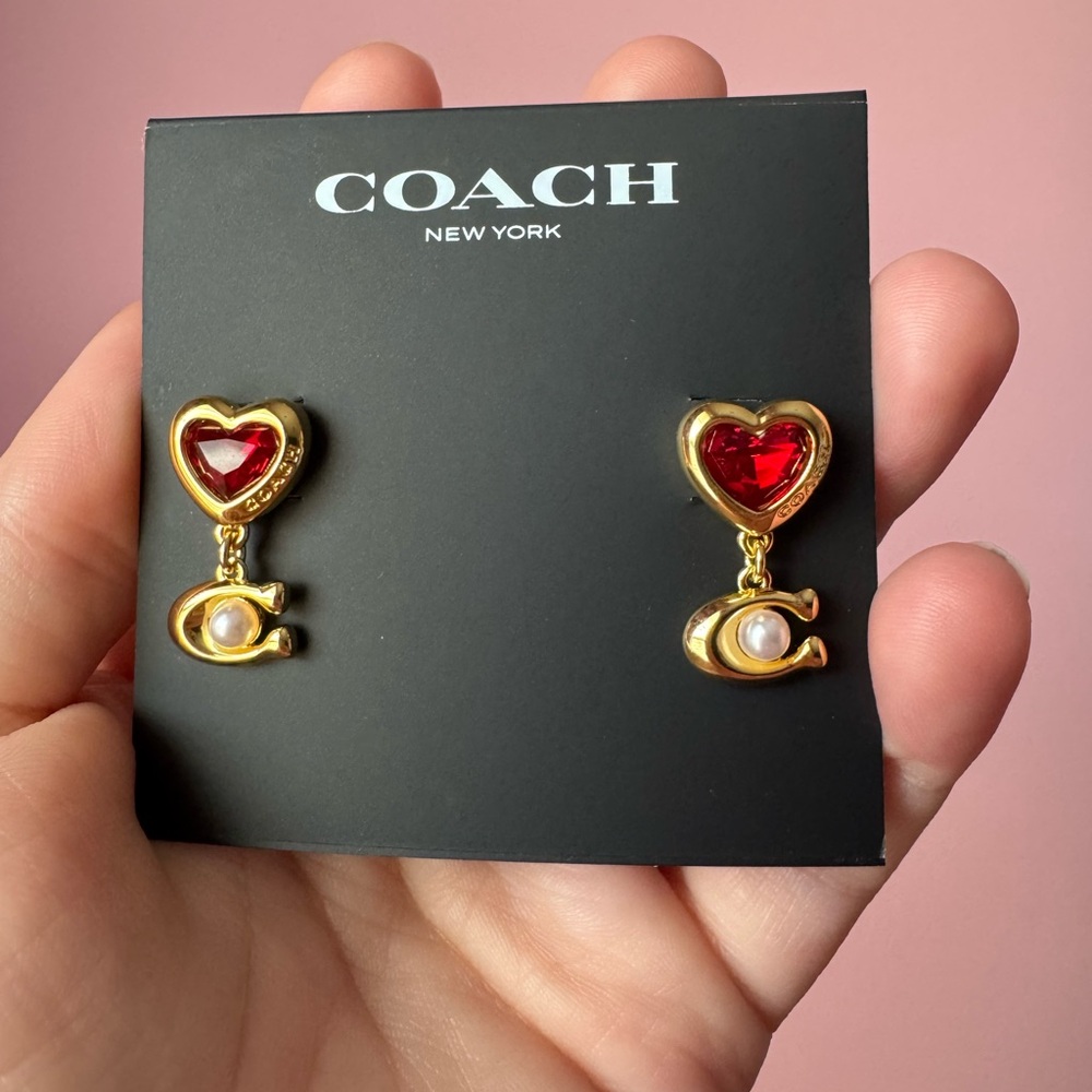 ❤️ Coach Heart Earrings ❤️